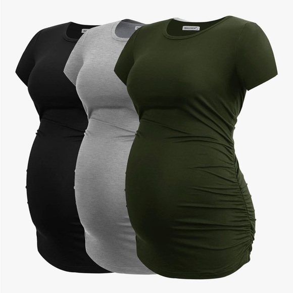 Smallshow Maternity Tops- Set of 3 - Picture 1 of 7
